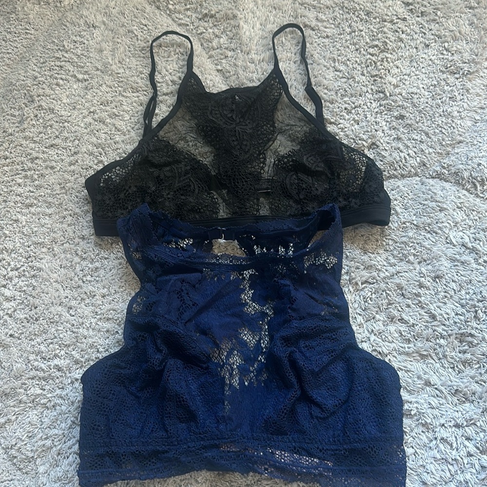 Two lace victoria secret bras